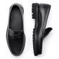 Men's Loafers Leather Shoes First Layer Cowhide Simple Casual Soft Sole Shoes