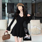 French Advanced Sense Temperament Long Sleeve Dress