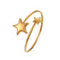 Heart-shaped Five-pointed Star Bracelet Does Not Fade Gold-plated Delicate Opening