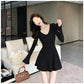 French Advanced Sense Temperament Long Sleeve Dress