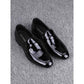 Glossy Slip-on Casual Breathable Business Formal Wear Leather Shoes