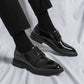 Glossy Pointed Business Leather Shoes Men's British Fashion
