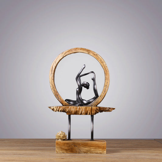Creative Upscale Home Decorations Yoga Girl Resin Decorations