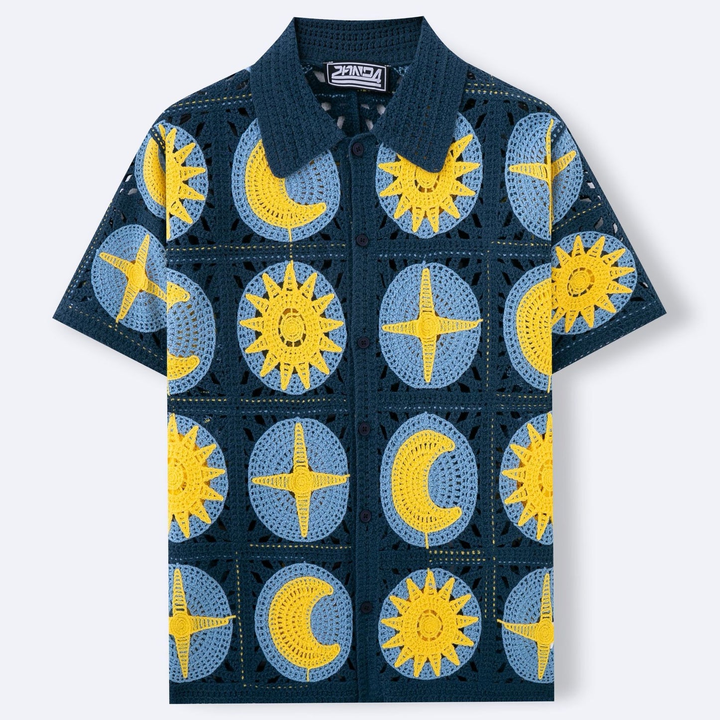 Men's Summer Short-sleeved Cardigan Sweater