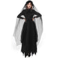 Scary Women's Cosplay Costumes Halloween Party Carnival Wedding Bride Dress Evil Ghost Vampire Anime Game Outfit Headwear