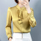 Satin Shirt Ladies New Fashion Bottoming Top