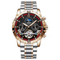 Fashion Business Men's Waterproof Tourbillon Steel Belt Mechanical Watch