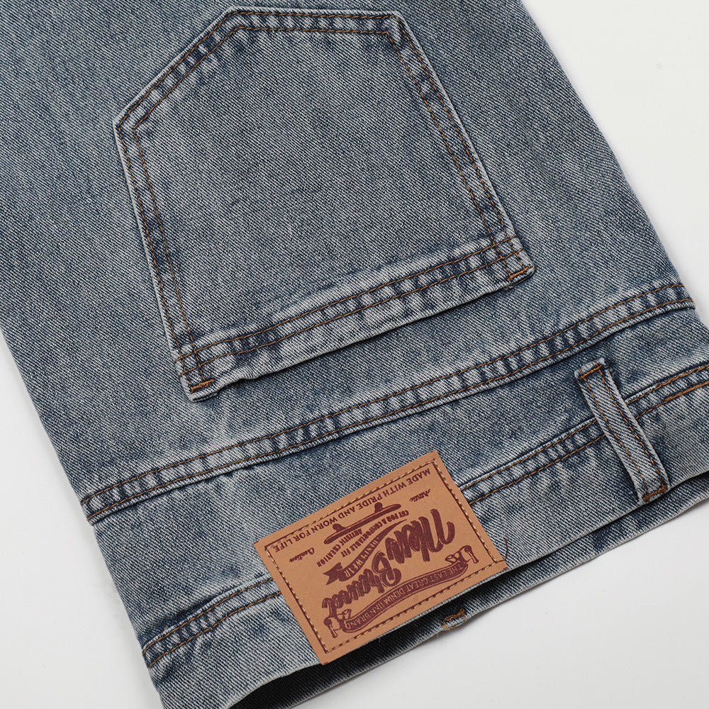 Fashion Personality Reverse Wear Jeans Men