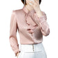 Satin Shirt Ladies New Fashion Bottoming Top