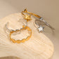 Heart-shaped Five-pointed Star Bracelet Does Not Fade Gold-plated Delicate Opening