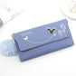 Ladies' Long Wallet With Butterfly Flowers And Simple Loose Change