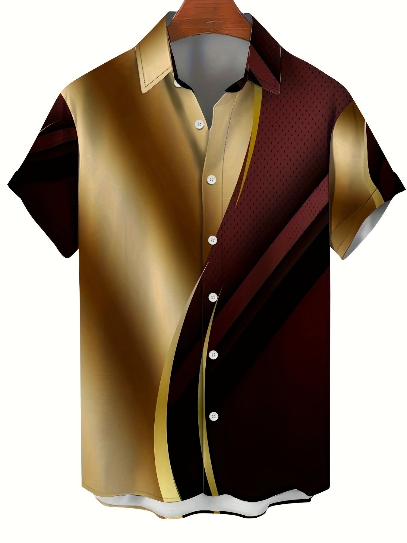 Men's T-shirt Color Series 3D Printed Short Sleeve