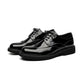 Mid-top British Patent Leather Shoes Big Toe All-match