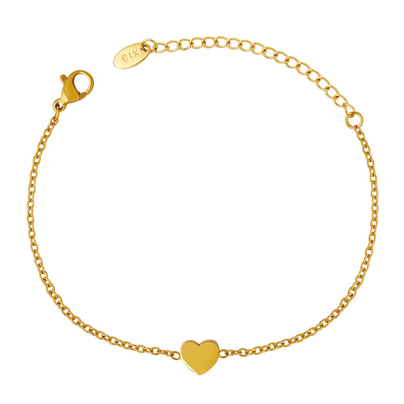 Fashion All-matching Heart Bracelet Women
