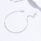 925 Sterling Silver Square Buckle Bracelet For Women Summer