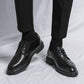 Glossy Pointed Business Leather Shoes Men's British Fashion