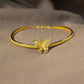 Ancient Silk Butterfly New Chinese Retro Hemp Pattern Half Bracelet Bracelet