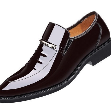 Men's Business British Style Patent Leather Shoes