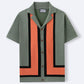 Men's Summer New Striped Contrast Color Knitwear Top